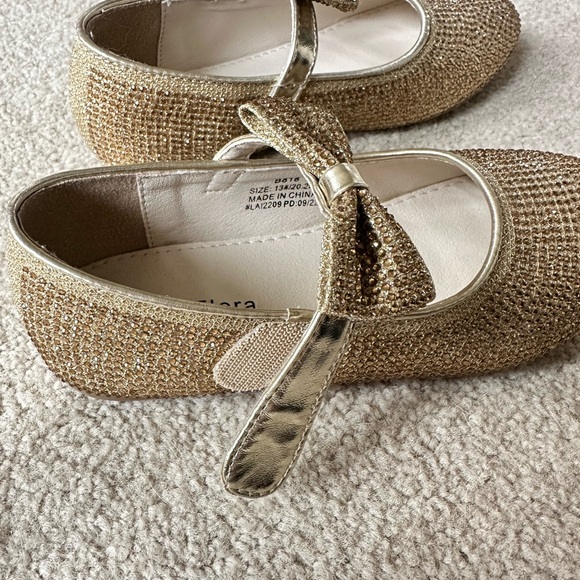 Set of Link’s Pink Soft Flats size 13 & Golden Mary Jane Ballet Flats size 13 - Picture 11 of 12